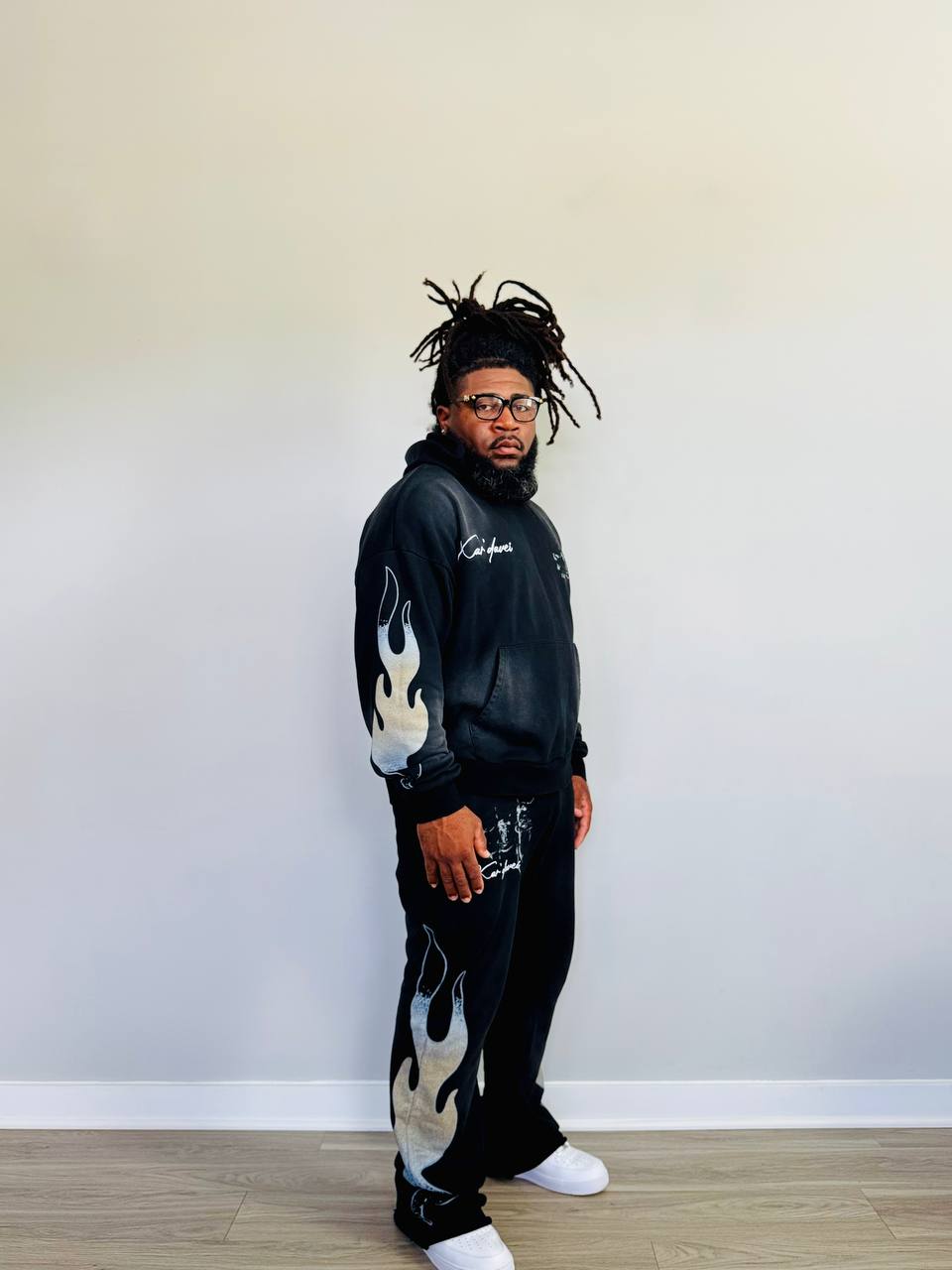 Kar’Davei French Terry Flared Sweatsuit