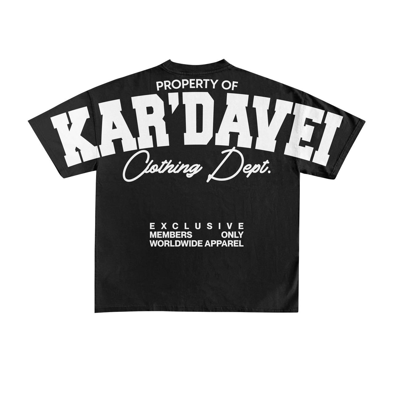 Kar'Davei Heavyweight Luxury Oversized T Shirt Black
