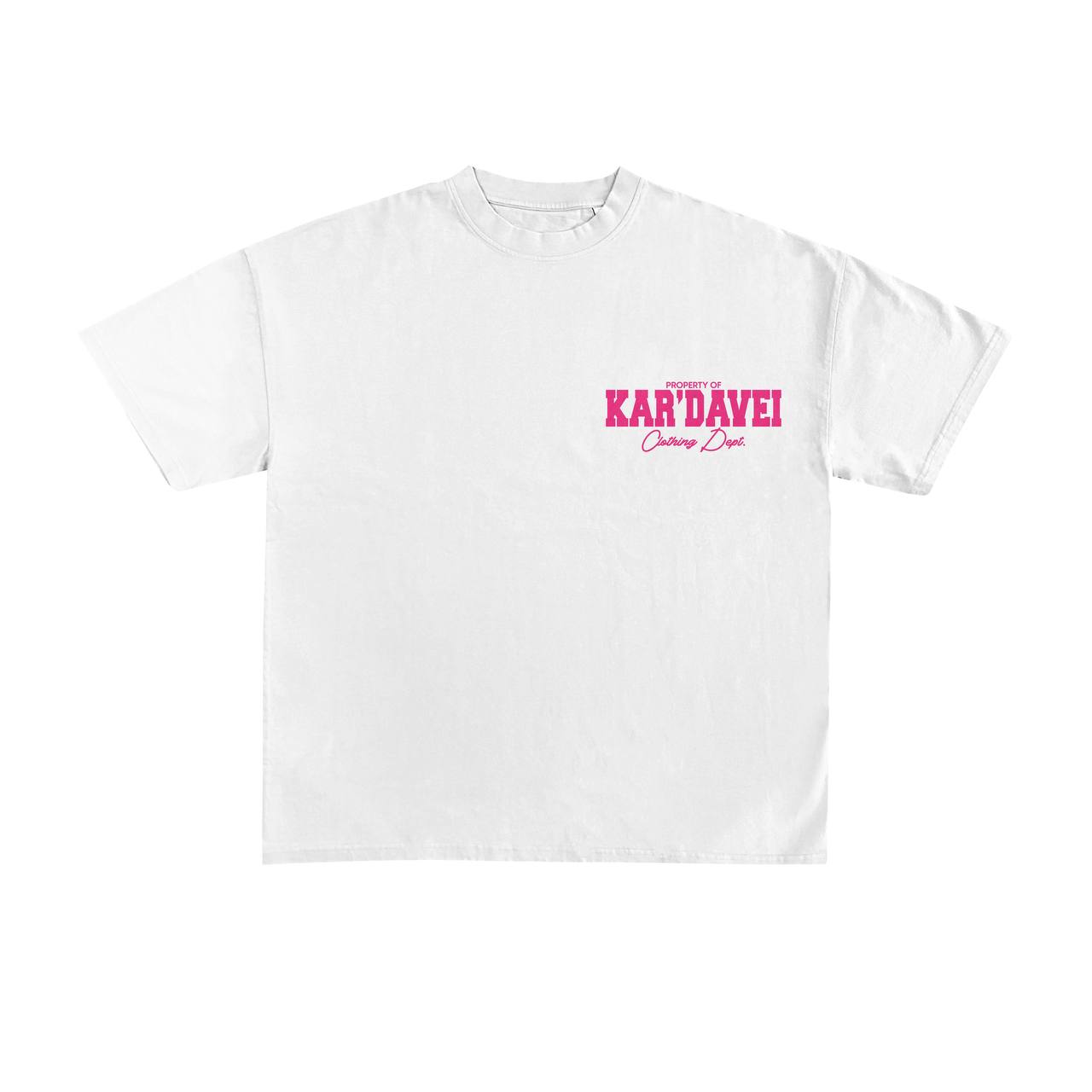 Kar'Davei Heavyweight Luxury Oversized T Shirt White